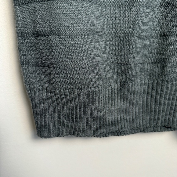 Le Temps des‎ Cerises Long Sleeve Cowl V-Neck Sweater Dress Greenish-Gray Small - Picture 3 of 15